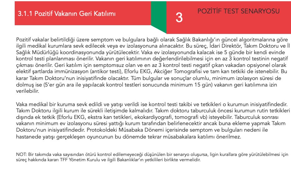 TFF, Futbola Dönüş Öneri Protokolü'nü yayınladı