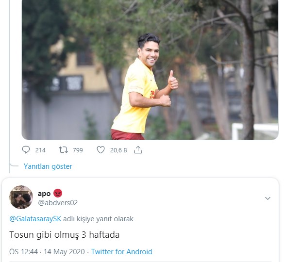 Falcao'nun fazla kiloları dikkat çekti