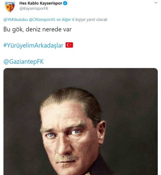 Süper Lig'den 17 takım Gençlik Marşı'nı söyledi