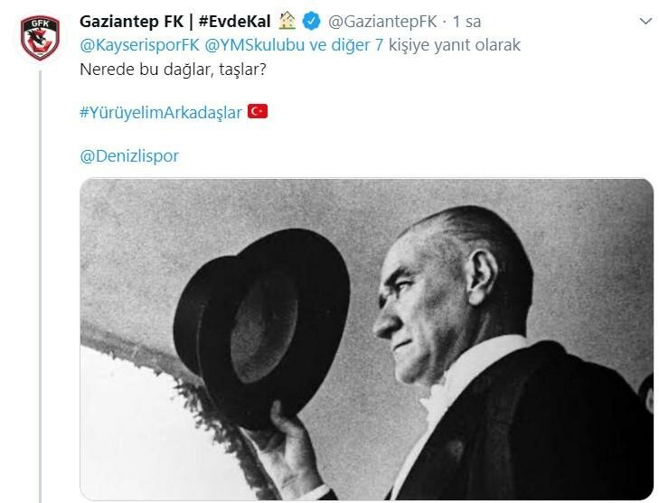 Süper Lig'den 17 takım Gençlik Marşı'nı söyledi