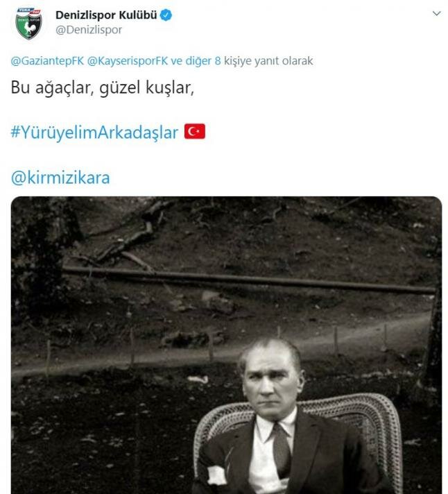 Süper Lig'den 17 takım Gençlik Marşı'nı söyledi