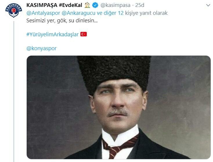 Süper Lig'den 17 takım Gençlik Marşı'nı söyledi