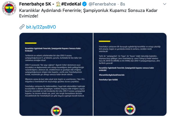 Fenerbahçe ve Trabzonspor'dan 2010-2011 paylaşımları