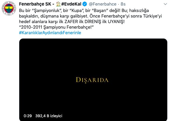 Fenerbahçe ve Trabzonspor'dan 2010-2011 paylaşımları