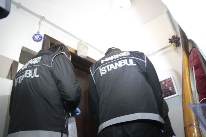 İstanbul’da farklı adreslere uyuşturucu operasyonu