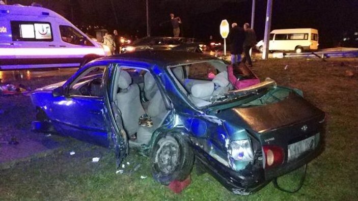 Samsun’da trafik kazası: 1 ölü, 6 yaralı