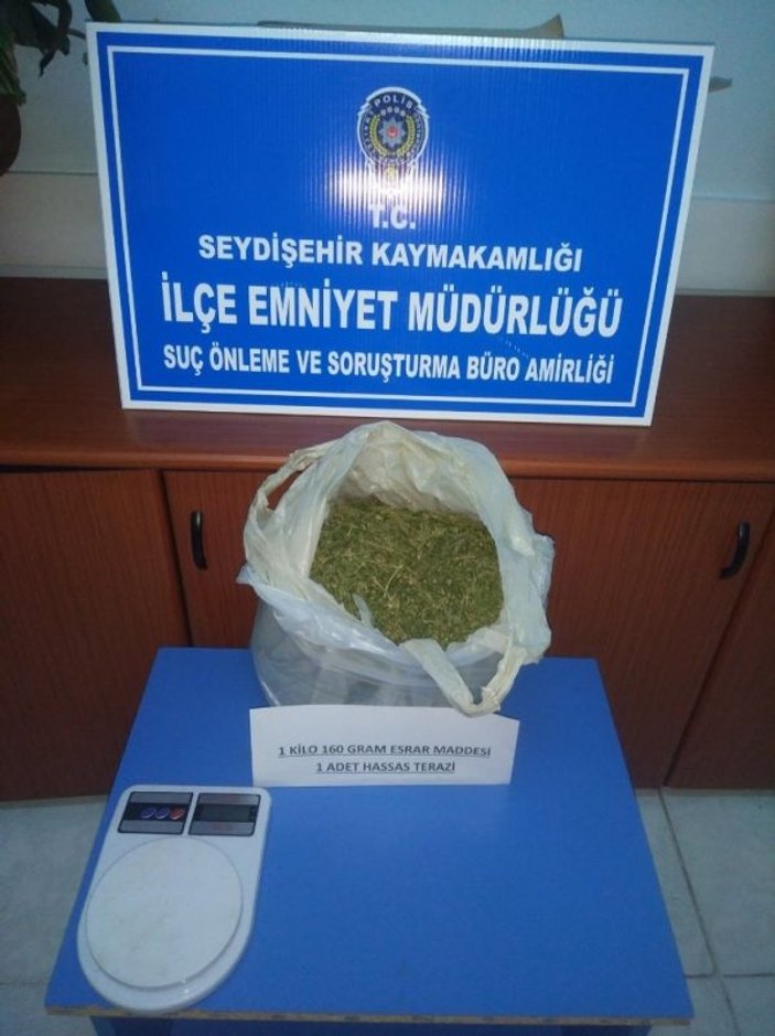 Konya’da uyuşturucu operasyonu: 1 gözaltı