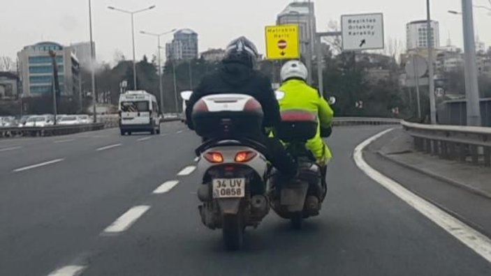 İstanbul'da motosikletlilerin tehlikeli yolculuğu