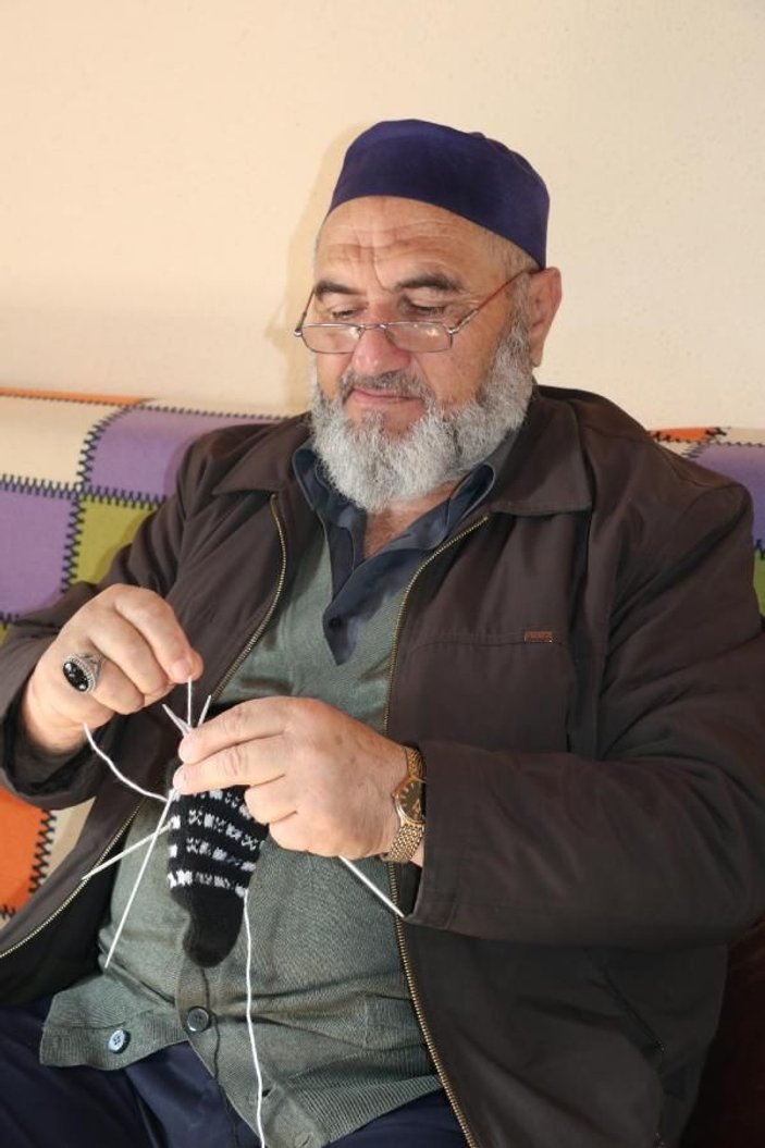 Torunlarına kazak ören Samsunlu Mustafa Dede