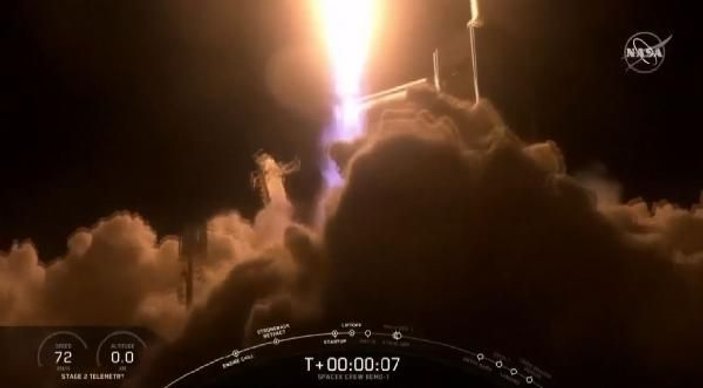 SpaceX, Crew Dragon’un test uçuşunu gerçekleştirdi