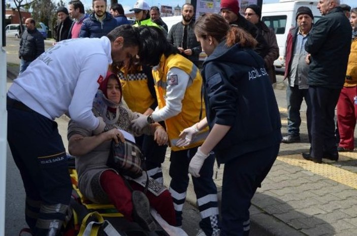 Trabzon’da iki araç birbirine girdi: 3 yaralı