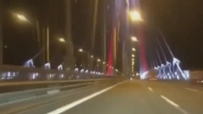 Yavuz Sultan Selim Köprüsü'nde 344 km hız yaptı