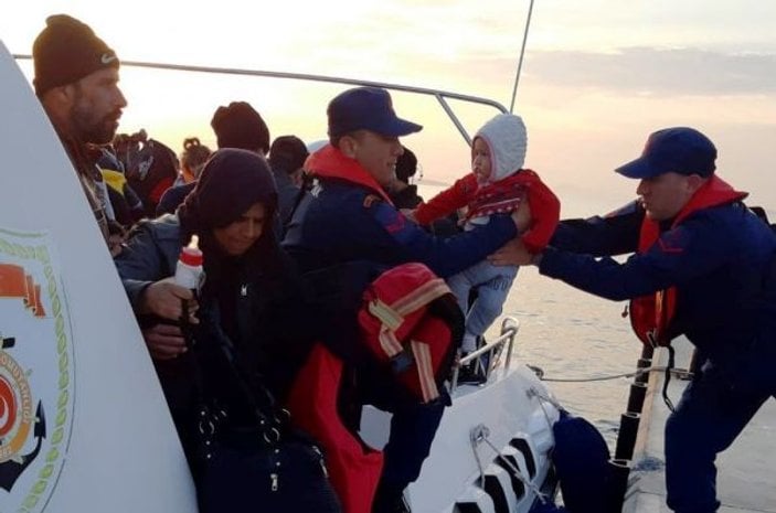 Aydın'da 41 kaçak göçmen boğulmaktan kurtarıldı