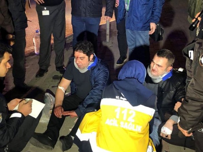 Bursa’da işçileri taşıyan servis minibüsü kaza yaptı