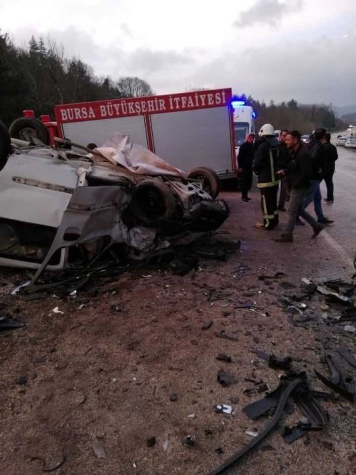 Bursa’nın Orhaneli ilçesinde kaza: 2 ölü, 8 yaralı