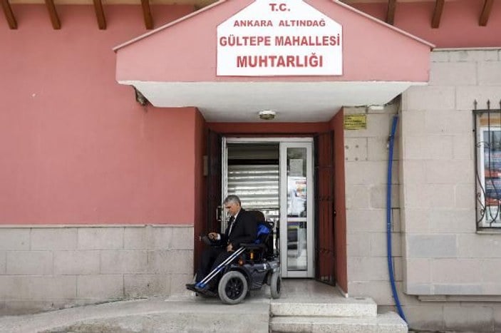 Ankara'da engel tanımayan muhtar, 4'üncü kez seçildi