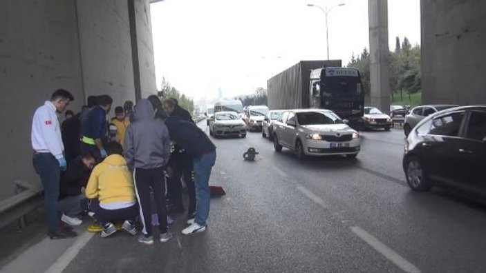 Esenyurt'ta 'tek teker' kazası