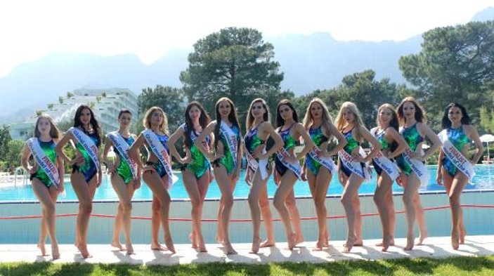 Kemer'de güzellik yarışması kampı