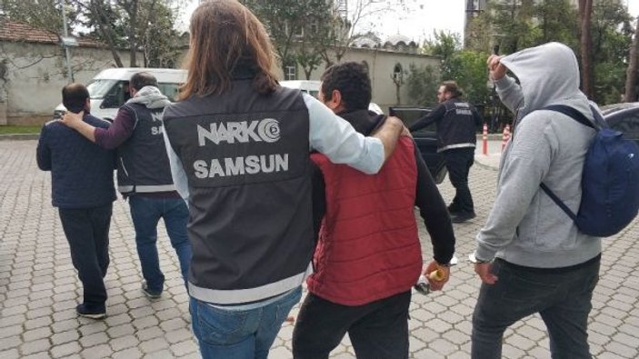 Samsun’da uyuşturucu ticaretinden 5 kişi tutuklandı