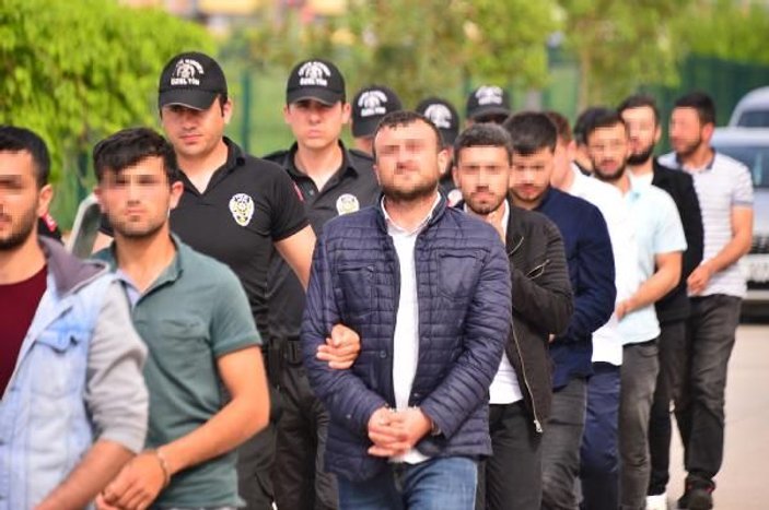 Adana'da 24 PKK şüphelisi adliyede
