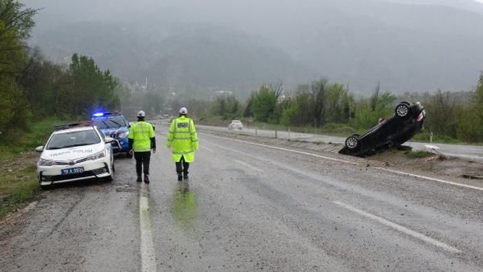 Karabük’te yağmur kazalara yol açtı: 11 yaralı