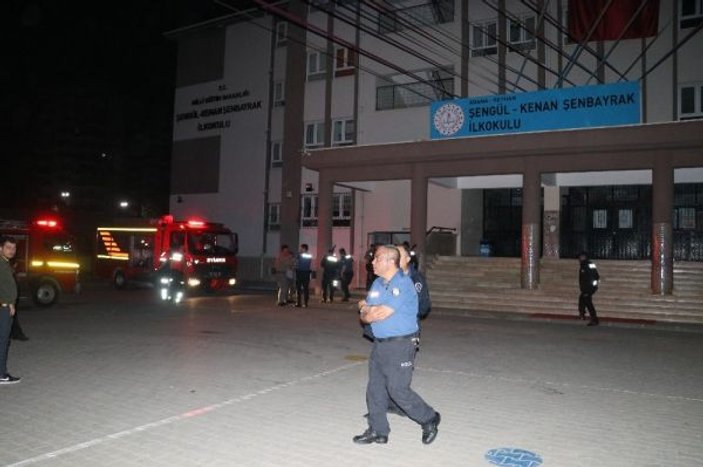Adana’da ilkokulda korkutan yangın