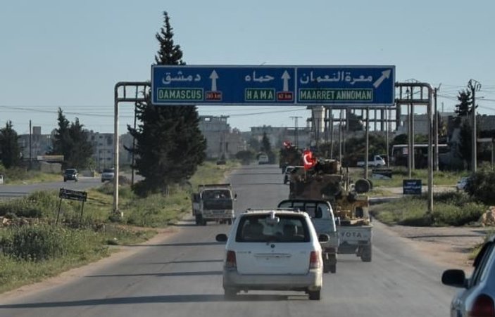 TSK konvoyundan, İdlib’de devriyede