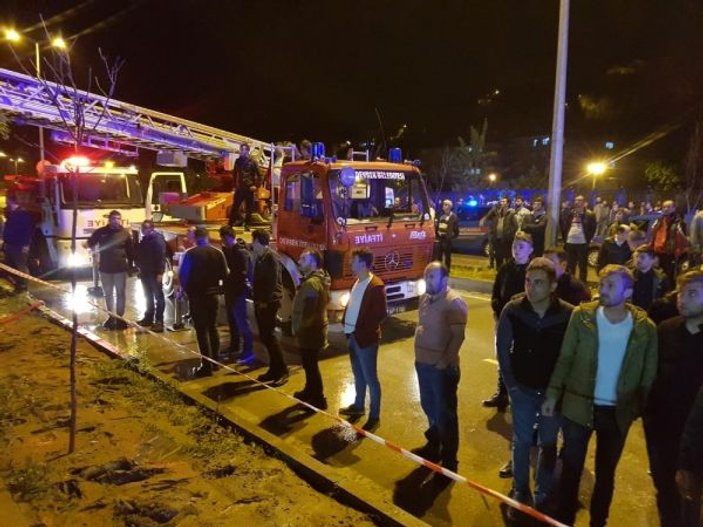 Zonguldak'ta 5 katlı binada yangın