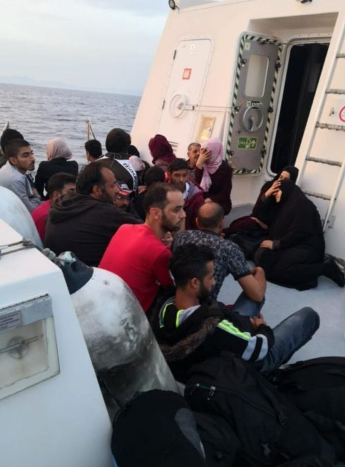 Kuşadası ve Didim’de 59 kaçak göçmen yakalandı