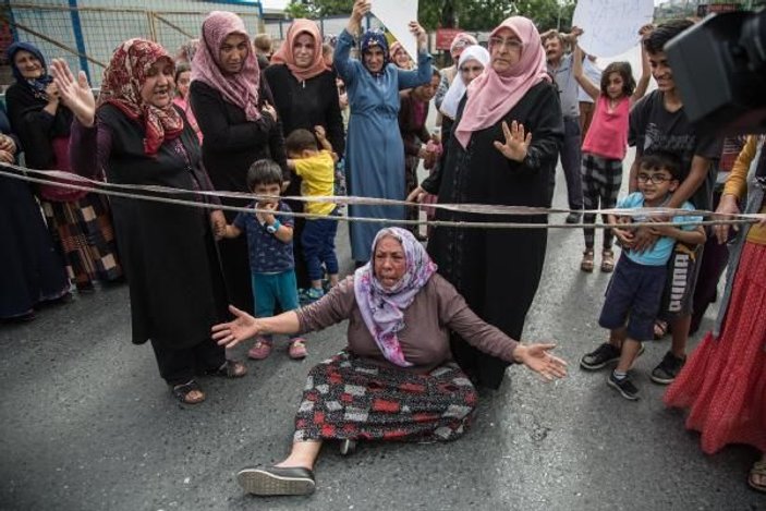 Başakşehir'de kadınların uyuşturucu protestosu