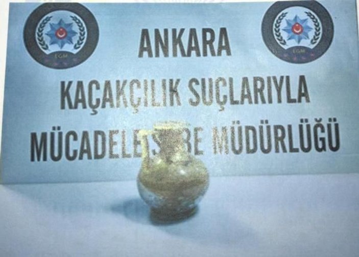 Ankara'da tarihi eser operasyonu: 3 gözaltı
