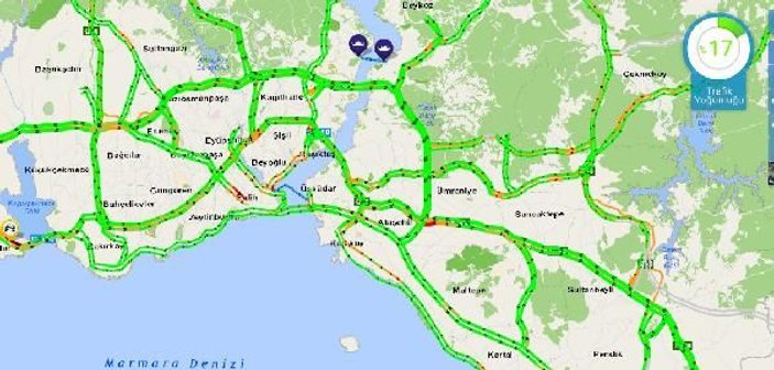 İstanbul'da yollar boş kaldı