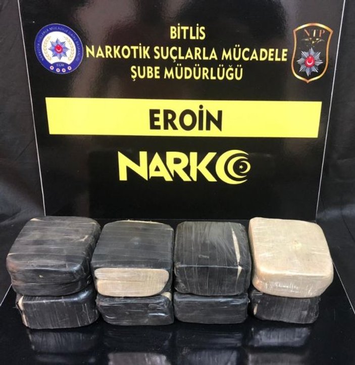 Bitlis’te 4 kilo eroin yakalandı