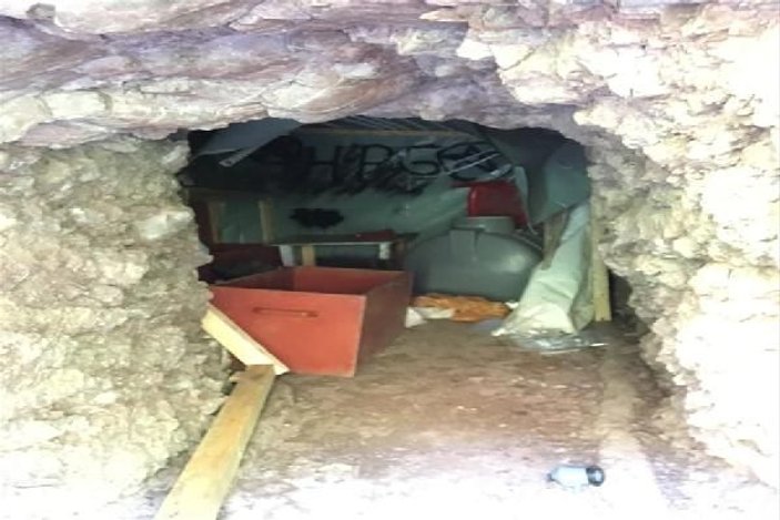Hakurk'ta EYP eğitim yeri mağaraları yok edildi