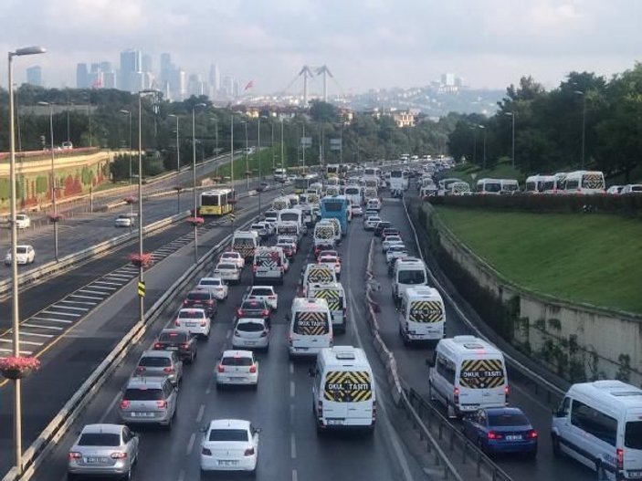 İstanbul'da trafik yoğunluğu