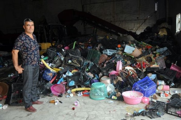 Mersin'de atık toplayan hurdacıydı, tesis açtı