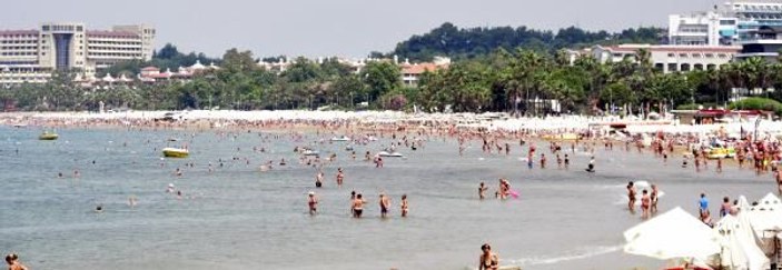 Bayram bitti, Side plajları yabancı turistlerle doldu