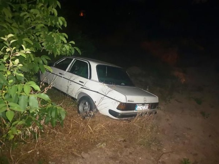 Malatya'da kaza yapan otomobil devrildi