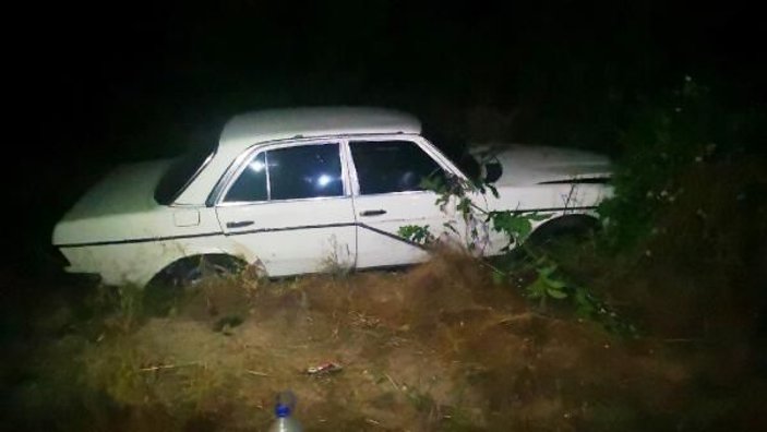 Malatya'da kaza yapan otomobil devrildi