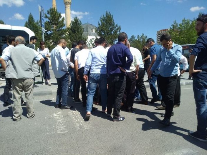 Sivas'ta halk otobüsü yaşlı adama çarptı
