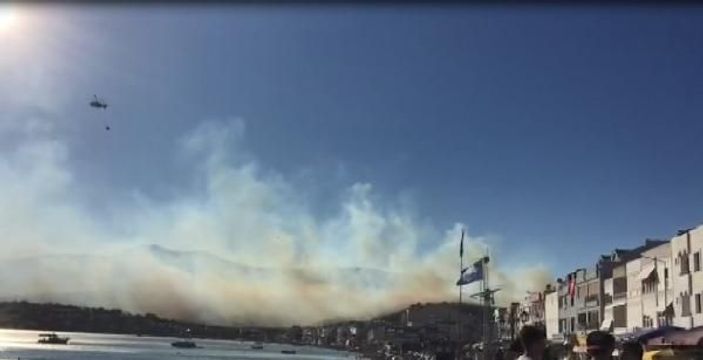 İzmir'de orman yangını