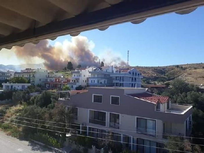 İzmir'de orman yangını
