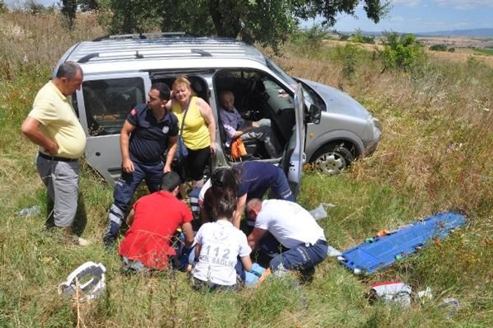 Malkara'da feci kaza: 10 kişi yaralandı