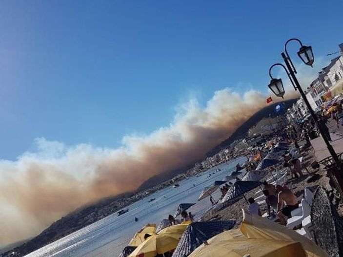 İzmir'de orman yangını