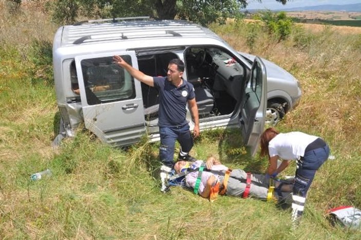 Malkara'da feci kaza: 10 kişi yaralandı