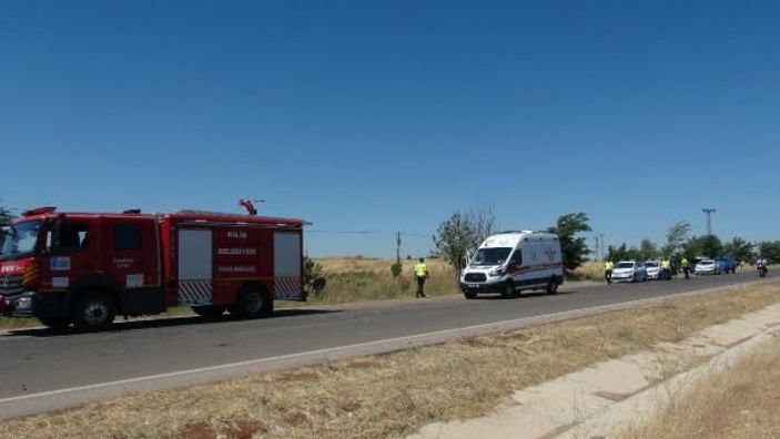 Kilis’te otomobil şarampole uçtu