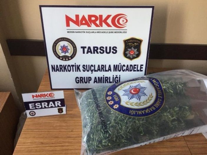 Tarsus’ta 7 kilo uyuşturucu polise takıldı