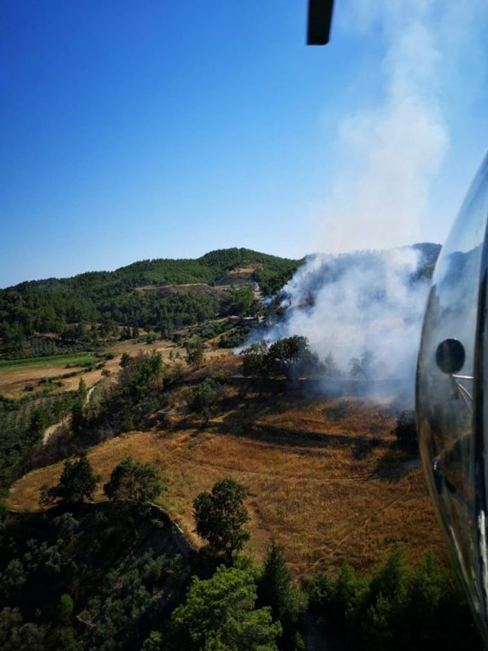 Manavgat’ta orman yangını