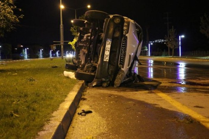 Erzurumda alkollü sürücü dehşet saçtı