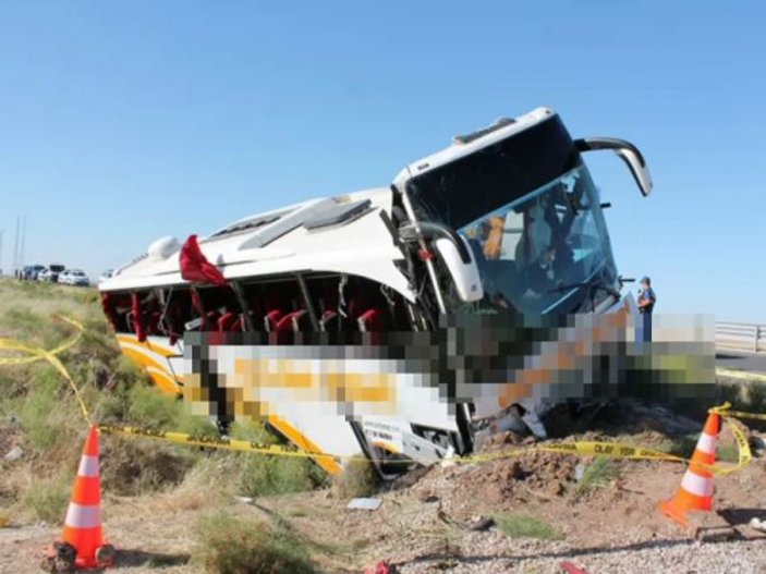 Aksaray'da otobüs kazasında yaralı sayısı 44 oldu